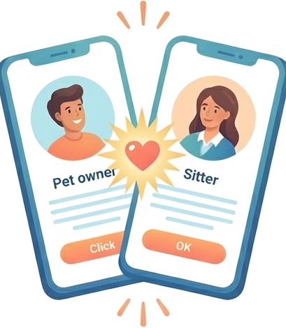 Sitter browsing house sitting opportunities on a map